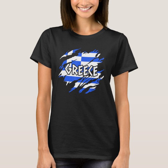Camiseta Bandera de Grecia (Anverso)