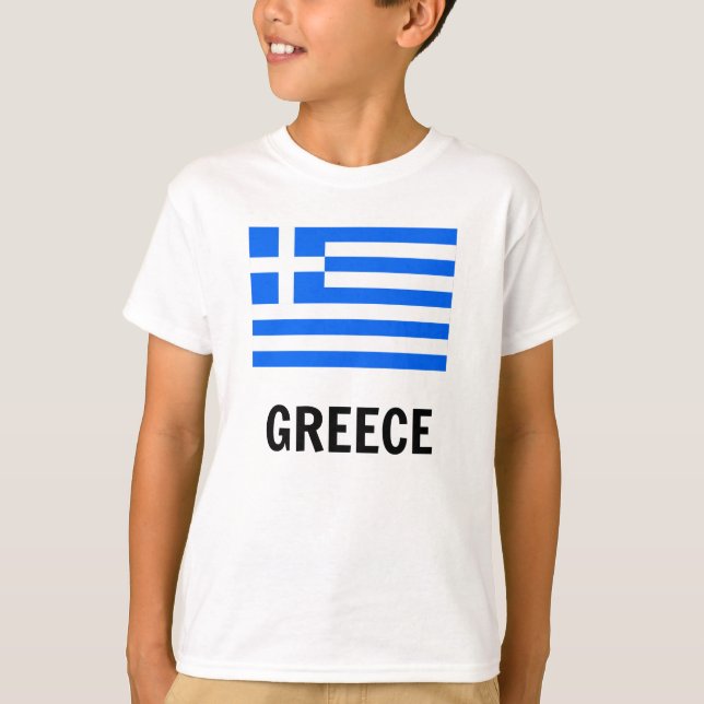 Camiseta Bandera de Grecia (Anverso)