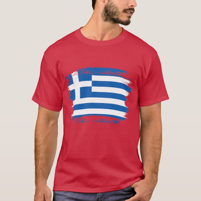 Camiseta bandera de Grecia (Anverso)
