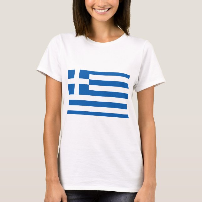 Camiseta Bandera de Grecia (Anverso)