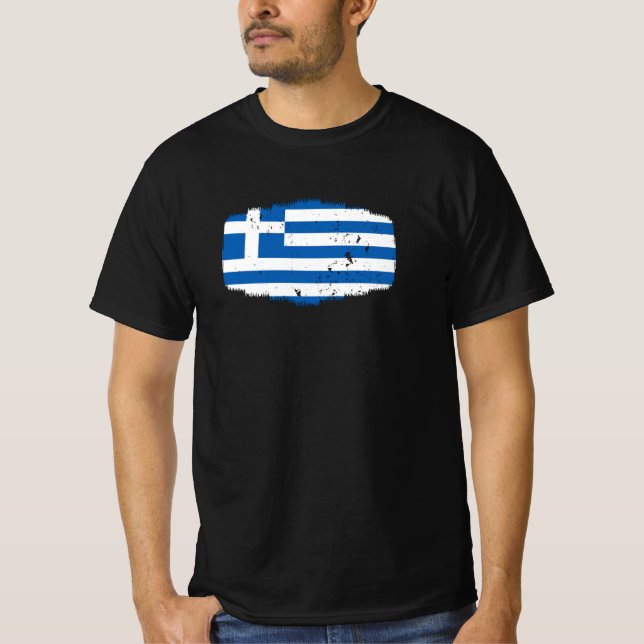 Camiseta Bandera de Grecia (Anverso)