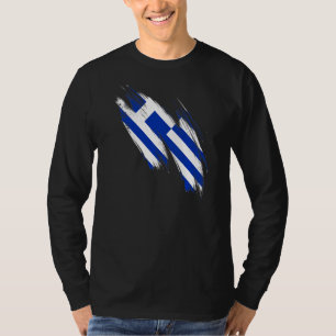Camiseta Bandera de Grecia Corazón del Orgullo griego helén