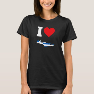 Camiseta Bandera de Grecia para crete que amo el Creta 1