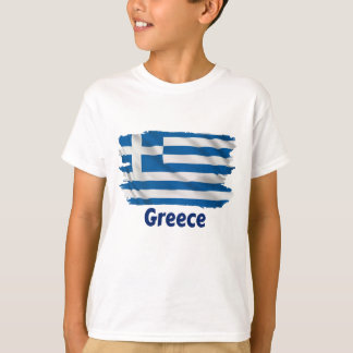 Camiseta Bandera de Grecia para los niños