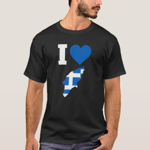 Camiseta Bandera de Grecia para Rodas que amo a Rodas