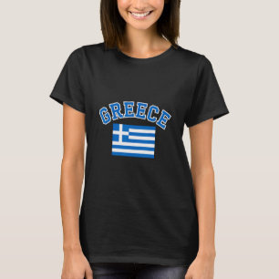 Camiseta Bandera de Grecia Recuerdo de viaje griego