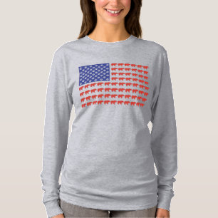 Camiseta Bandera de Grizzly Bear USA