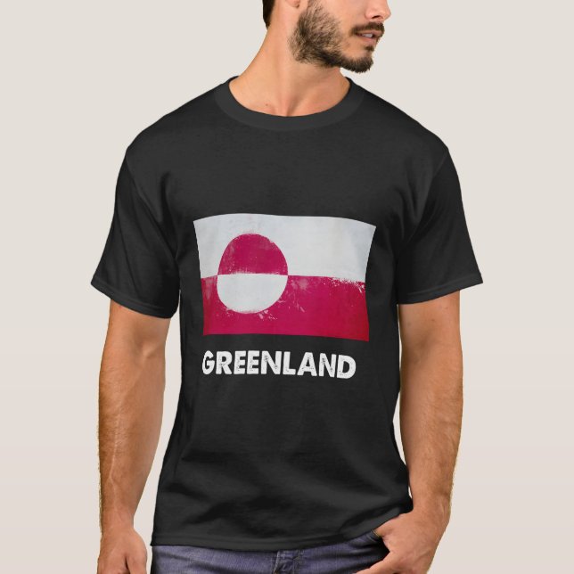 Camiseta Bandera de Groenlandia (Anverso)