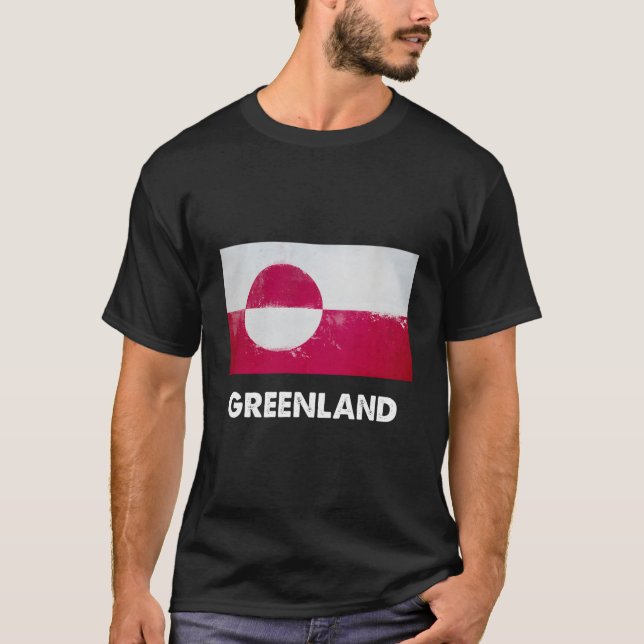 Camiseta Bandera de Groenlandia (Anverso)
