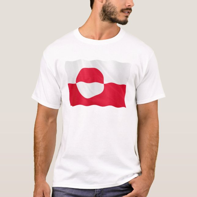 Camiseta bandera de Groenlandia (Anverso)