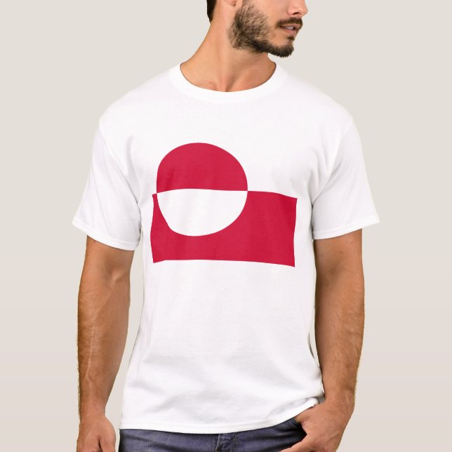Camiseta Bandera de Groenlandia (Anverso)