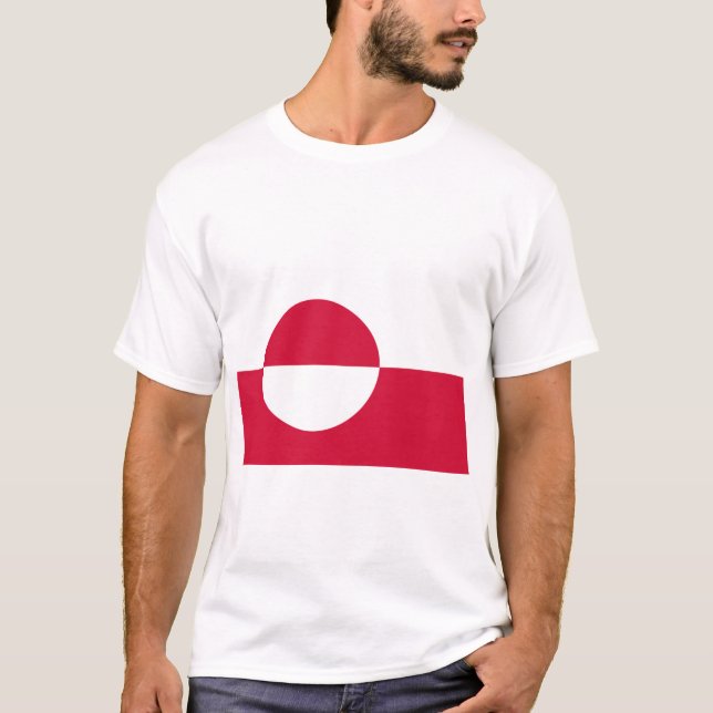 Camiseta Bandera de Groenlandia (Anverso)