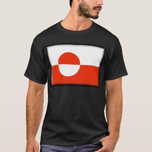 Camiseta Bandera de Groenlandia (Anverso)