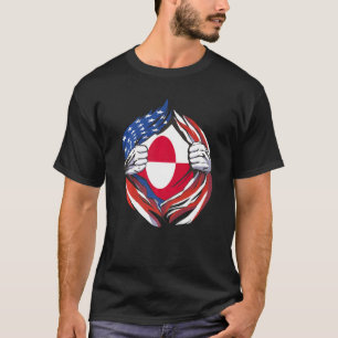 Camiseta Bandera de Groenlandia Orgullo americano de My Gro