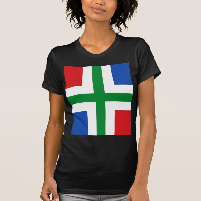Camiseta Bandera de Groningen (provincia) (Anverso)