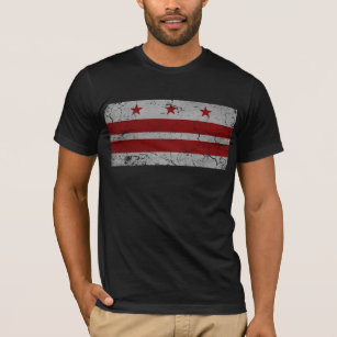 Camiseta Bandera de Grunge de época de Washington D.C.