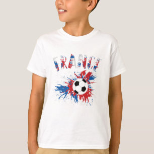 Camiseta Bandera de Grunge de la pelota de fútbol de Franci