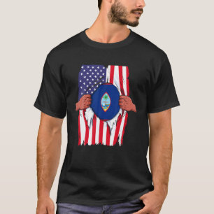 Camiseta Bandera de Guam sangre dentro de mí orgullo de cas