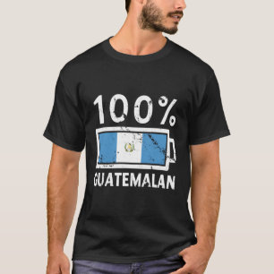 Camiseta Bandera de Guatemala 100 Batería guatemalteca Tee