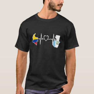Camiseta Bandera de Guatemala Colombia Corazón de Guatemala