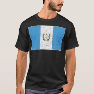 Camiseta Bandera de Guatemala con coco nacional guatemaltec