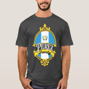 Camiseta Bandera de Guatemala de la Familia Perez