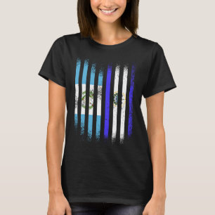 Camiseta Bandera de Guatemala El Salvador Crecido Banderas
