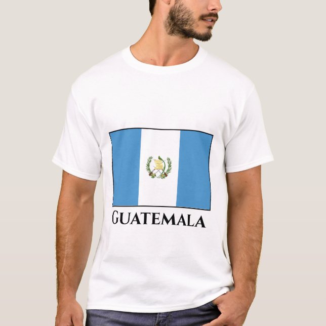 Camiseta Bandera de Guatemala (Guatemala) (Anverso)
