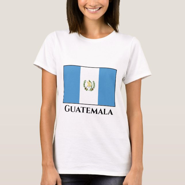 Camiseta Bandera de Guatemala (Guatemala) (Anverso)