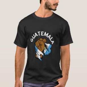 Camiseta Bandera de Guatemala Raíces guatemaltecas Puño en