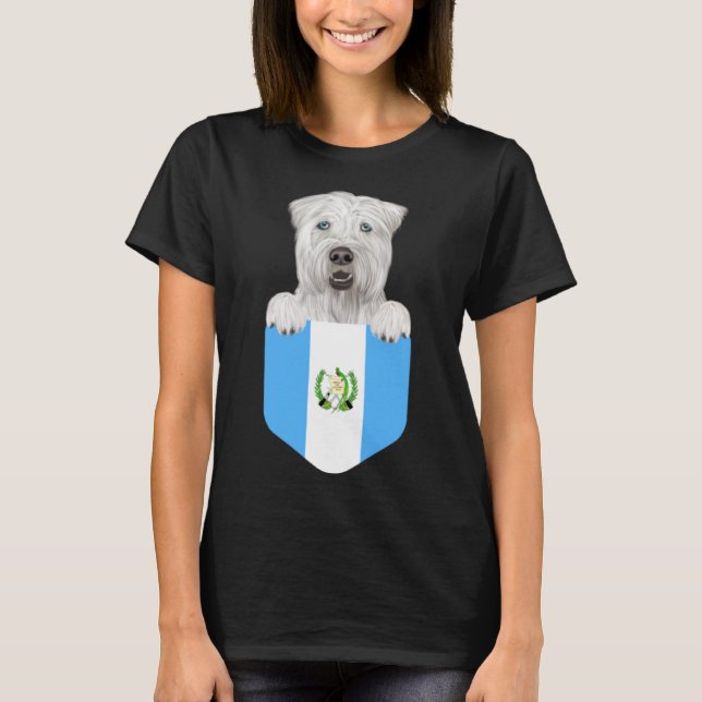 Camiseta Bandera de Guatemala Rueda blanda recubierta de te (Anverso)