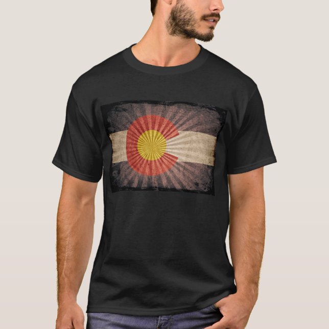 Camiseta Bandera de Guay Grunge Colorado (Anverso)