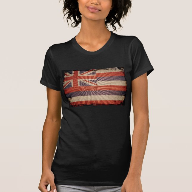 Camiseta Bandera de Guay Grunge Hawaii (Anverso)