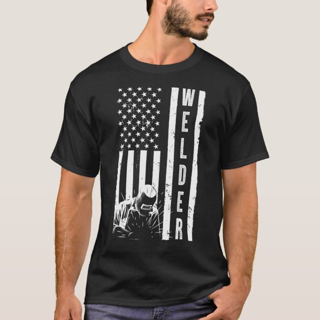 Camiseta Bandera De Guay Soldadura Para Hombres Soldadoras (Anverso)