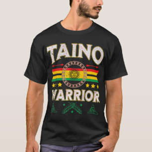 Camiseta Bandera de Guerrero Taino Nativo Estadounidense Ar