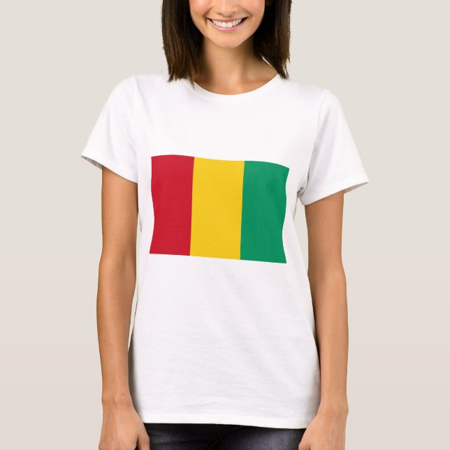Camiseta Bandera de Guinea (Anverso)