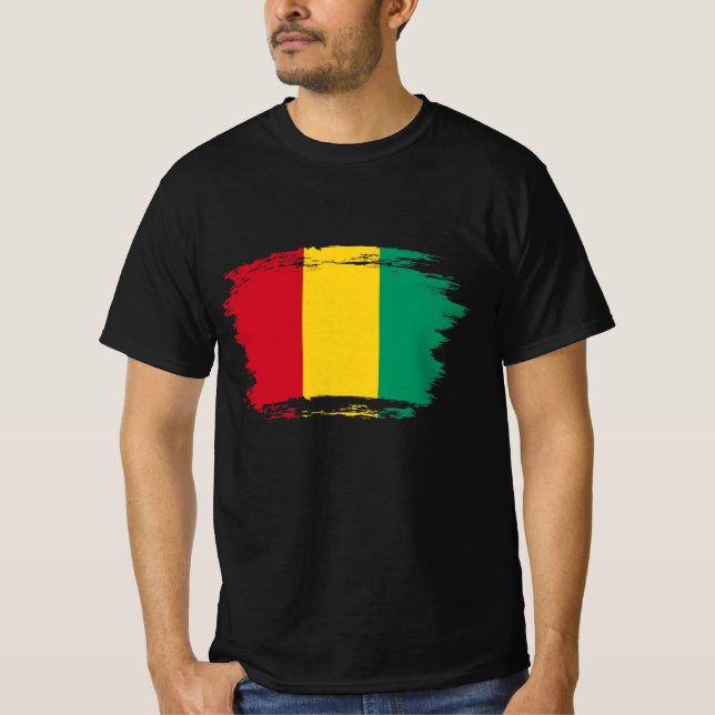 Camiseta Bandera de Guinea (Anverso)