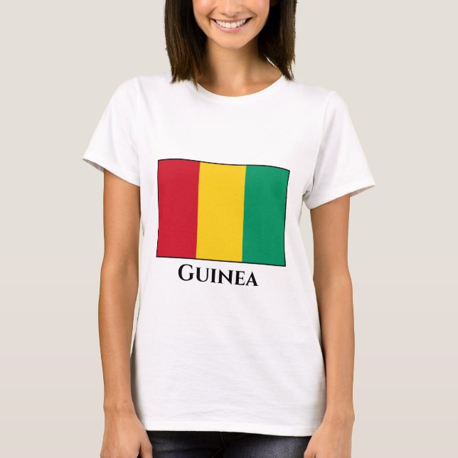 Camiseta Bandera de Guinea (Anverso)
