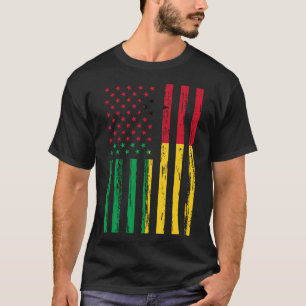 Camiseta Bandera de Guinea Bissau América EE. UU. ADN para