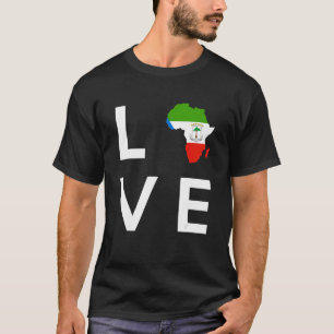 Camiseta Bandera de Guinea Ecuatorial adora a África Guin E