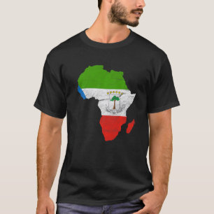 Camiseta Bandera de Guinea Ecuatorial África Continente Ecu
