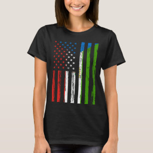 Camiseta Bandera de Guinea Ecuatorial América EE. UU.  Guin