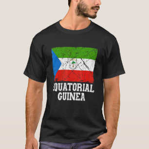 Camiseta Bandera de Guinea Ecuatorial Retro Vintage con pro