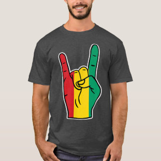 Camiseta Bandera de Guinea Orgullosa herencia de Guinea Roc