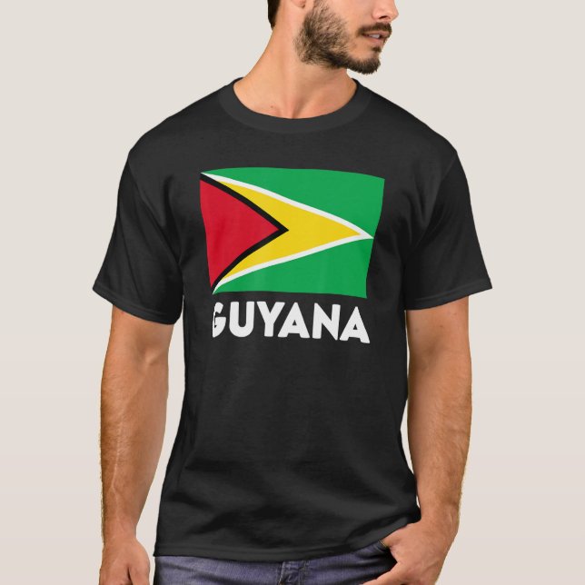Camiseta Bandera de Guyana (Anverso)