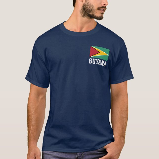 Camiseta Bandera de Guyana (Anverso)