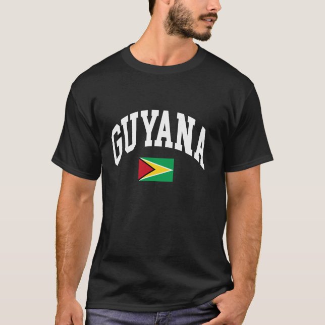 Camiseta Bandera de Guyana (Anverso)