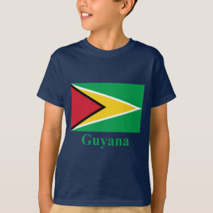 Camiseta Bandera de Guyana con nombre