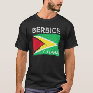 Camiseta Bandera de Guyana en apuros Berbice Guyana Raíces