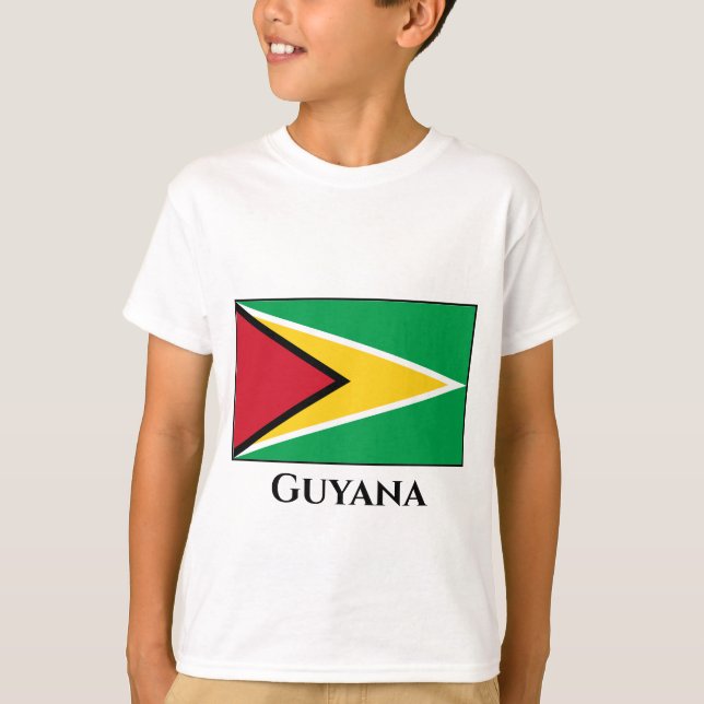 Camiseta Bandera de Guyana (guyanesa) (Anverso)